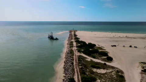 View of lighthouse in Yucatan Mexico 스톡 동영상 159386444