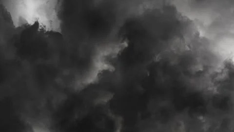 View of Lightning In Storm Clouds, Loop 4k Video stock 246672351