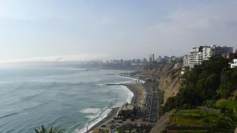 View to the Lima bay Stock Photos