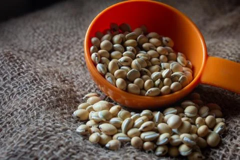 View of lima beans (also known as avara kottai in tamil language). Stock Photos