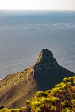 View Lion's Head mountain from Table Mountain Stock Photos
