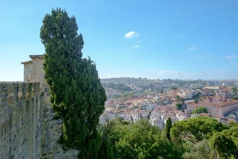 View from Lisbon Castle Stock Photos