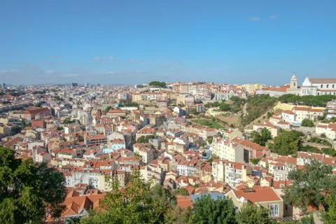 View from Lisbon Castle Stock Photos