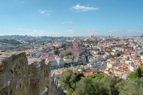 View from Lisbon Castle Stock Photos