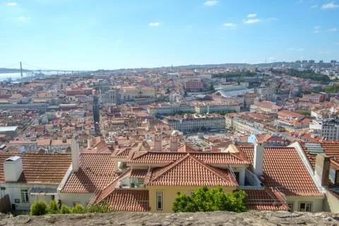 View from Lisbon Castle Stock Photos