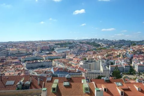 View from Lisbon Castle Stock Photos