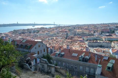 View from Lisbon Castle Stock Photos