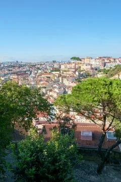 View from Lisbon Castle Stock Photos