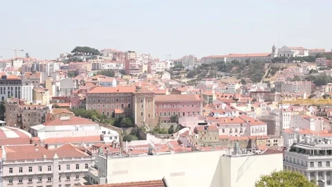 View of Lisbon Stock Footage 136579432