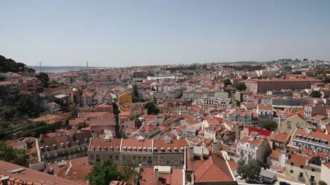View of Lisbon Stock Footage 136579470