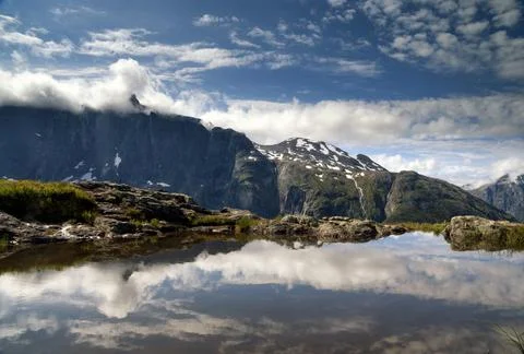 View from Litlefjellet Stock Photos