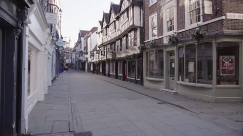 View Of Little Stonegate And Stonegate York 스톡 동영상 242707458