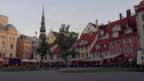 View of Livu Square Stock-Footage 75451198