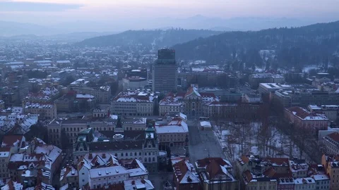 A view from Ljubljana castle 스톡 동영상 101822296