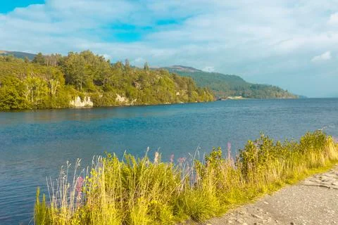 A view of Loch Ness 스톡 사진