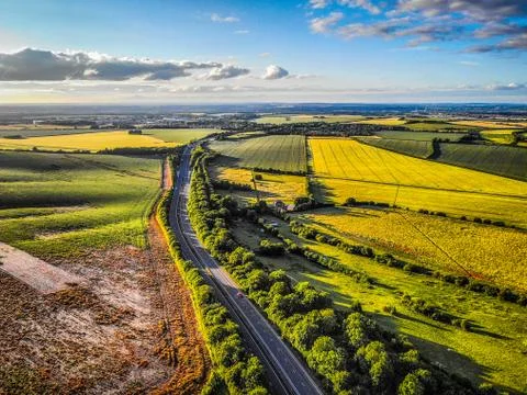 View of the Lockdown Countryside Stock Photos