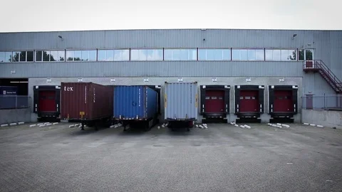 View of a Logistics Warehouse Stock Footage 82727253