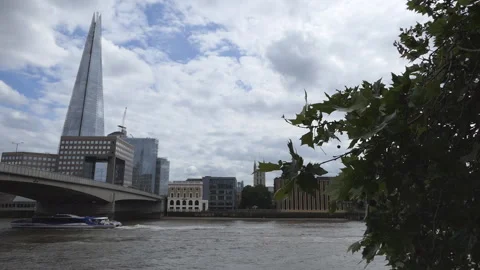 A view of the London Bridge. Stock Footage 138129434