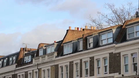 View of London Rooftops Stock Footage 170385988