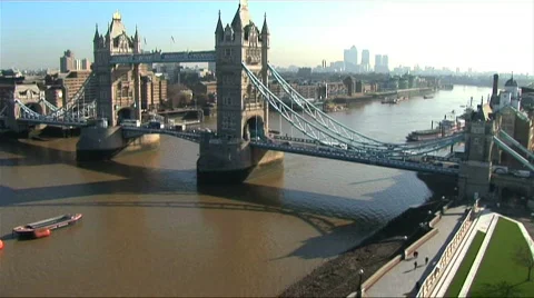 A view of london in time lapse Stock Footage 283383