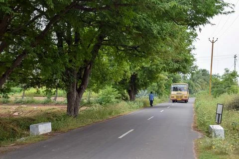 View of a long road Stock Photos