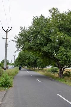 View of a long road Stock Photos