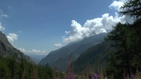View Looking Down a Valley 2 動画素材 32289420