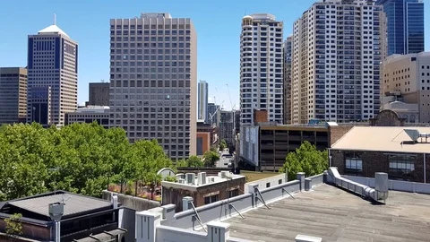 View looking over Sydney City 库存影片 82764206
