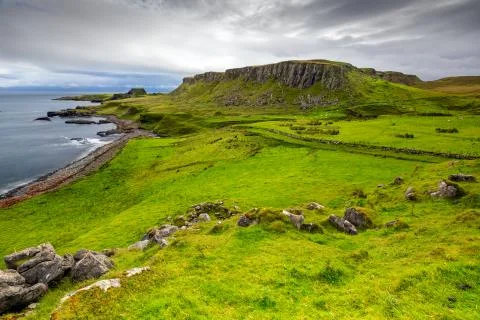 View looking towards Brothers Point, Isle of Skye, United Kingdom Stock Photos