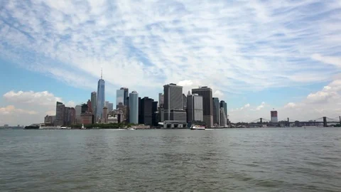 View Of Lower Manhattan NYC Stock-Footage 77391746