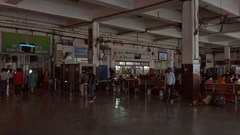 View of Lucknow railway station. Stock Footage 161191360