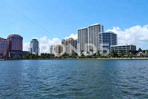View of luxury condos and hotels Stock Photos