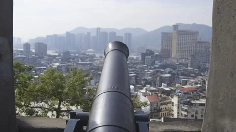 View of Macau from Monte Fort Stock-Footage 163284938