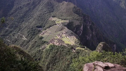 View of Machu Picchu Stock Footage 86764842