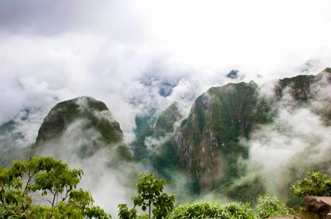View From Machu Picchu Stock Photos