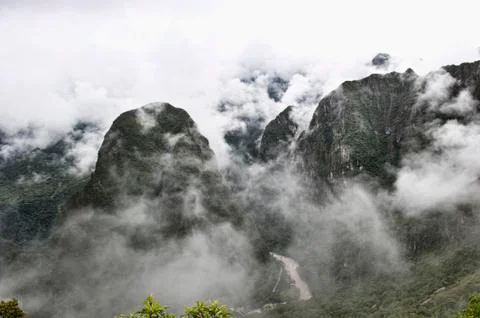 View From Machu Picchu Stock Photos