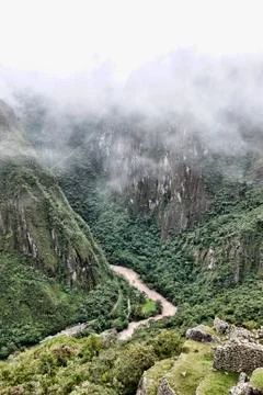 View From Machu Picchu Stock Photos