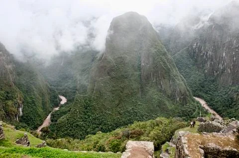 View From Machu Picchu Stock Photos