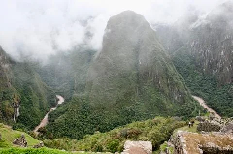 View From Machu Picchu Stock Photos