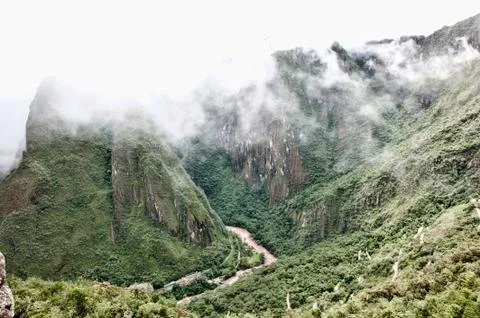 View From Machu Picchu Stock Photos