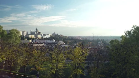 View of Madrid Royal palace  Stock-Footage 71225819
