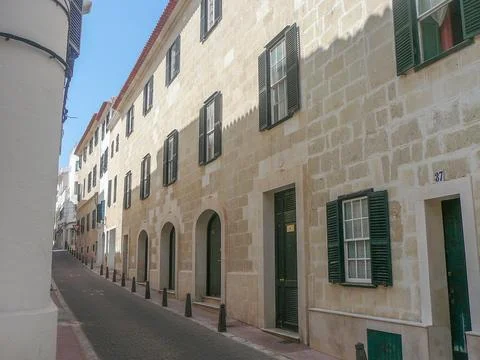 View of Mahon Minorca Stock Photos