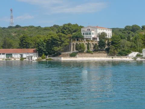 View of Mahon Minorca Foto stock