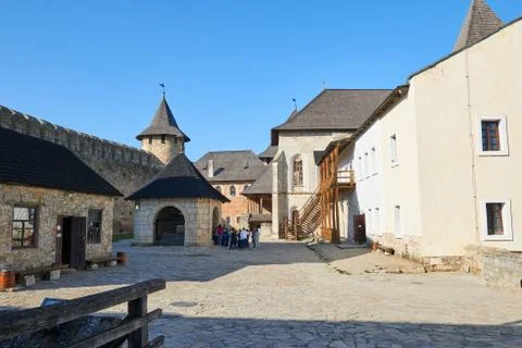 View from main courtyard Stock Photos