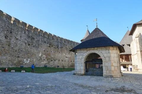 View from main courtyard Stock Photos