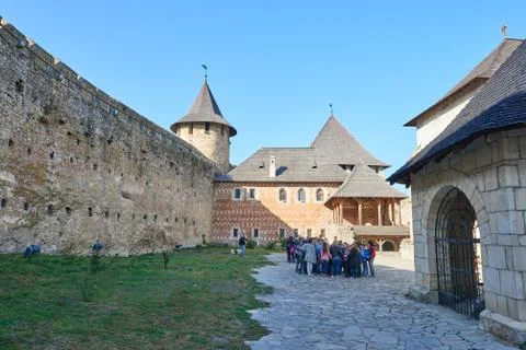 View from main courtyard Stock Photos