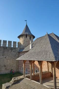 View from main courtyard Foto stock