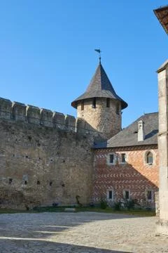 View from main courtyard Stock Photos