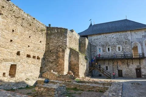 View from main courtyard Stock Photos