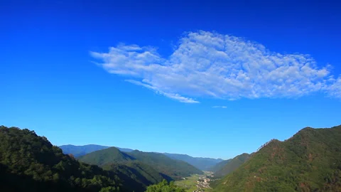 View of the Main Enclosure and the Mountains of Mt. Biga from the Second 動画素材 330484502